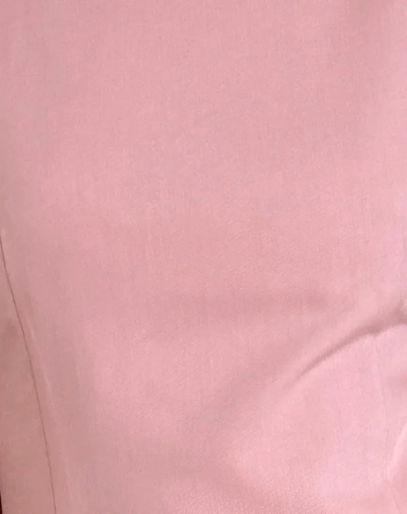 Aketi Mini Dress in Dusky Pink