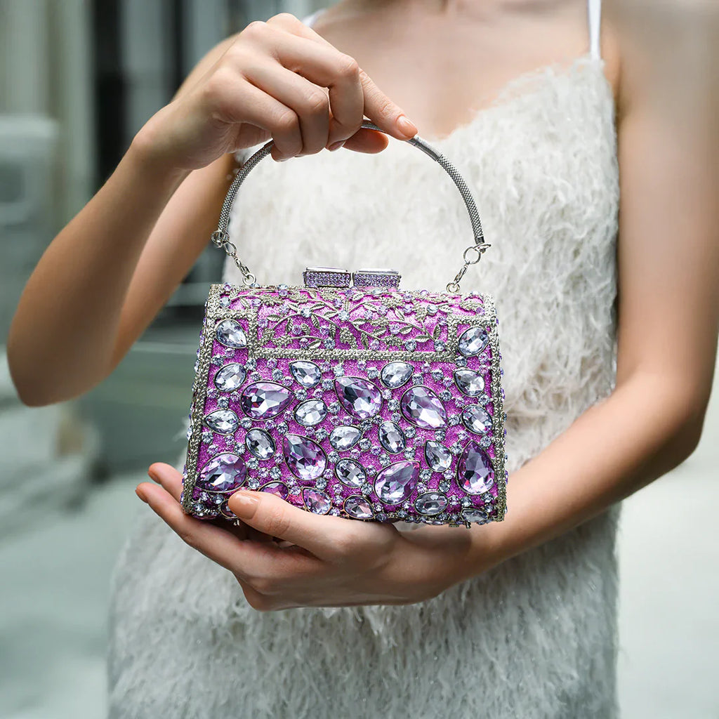 Vioraia (CS) Tiffany Crystals Clutch Bag