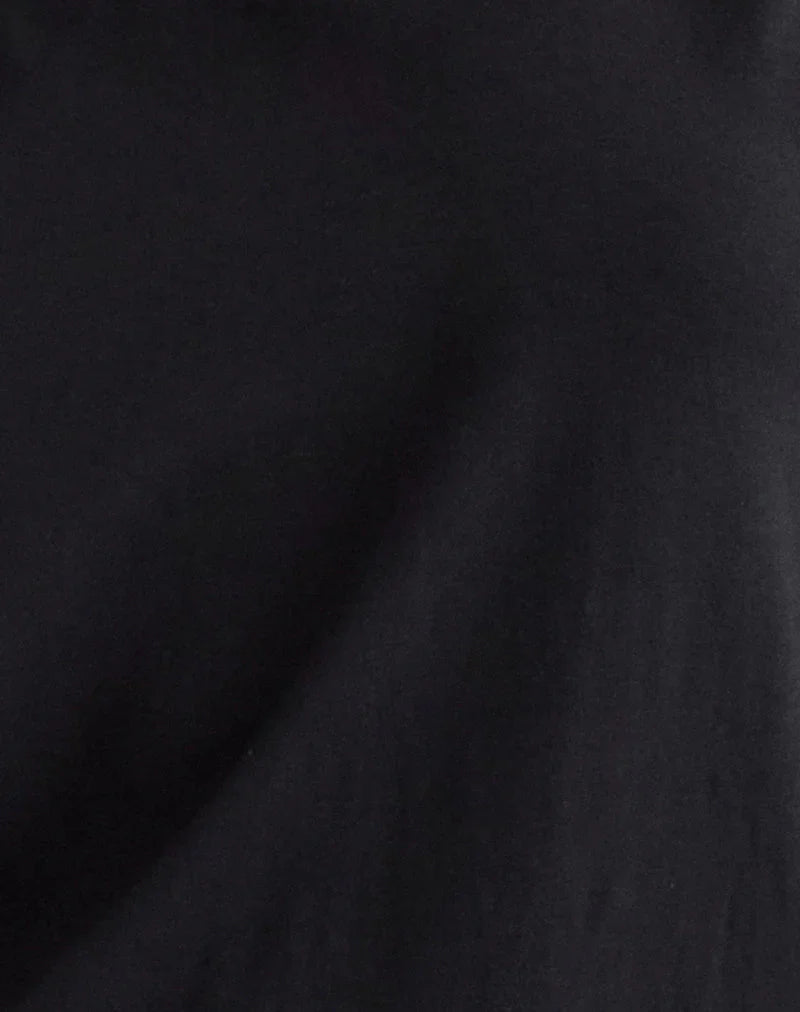 Amelina Backless Mini Dress in Black