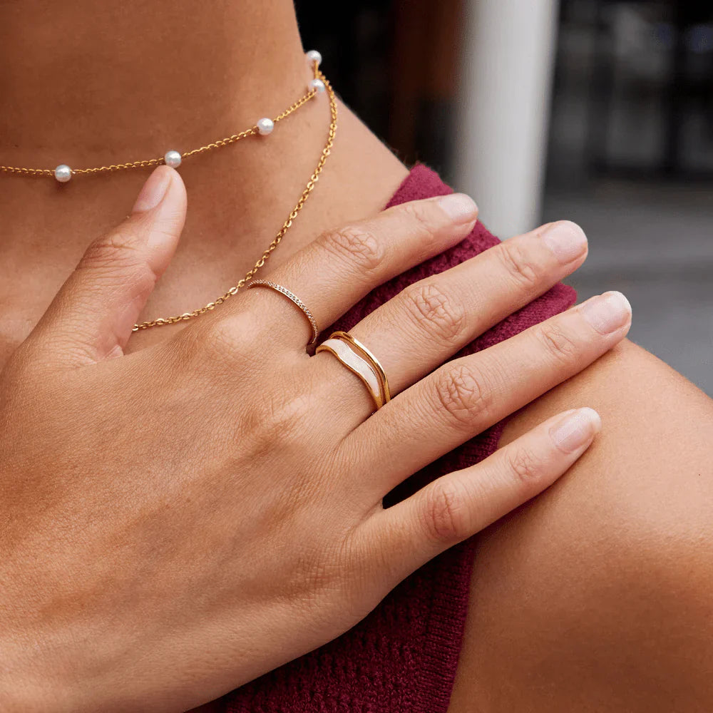 Vioraia Layered Sahara Gold Ring