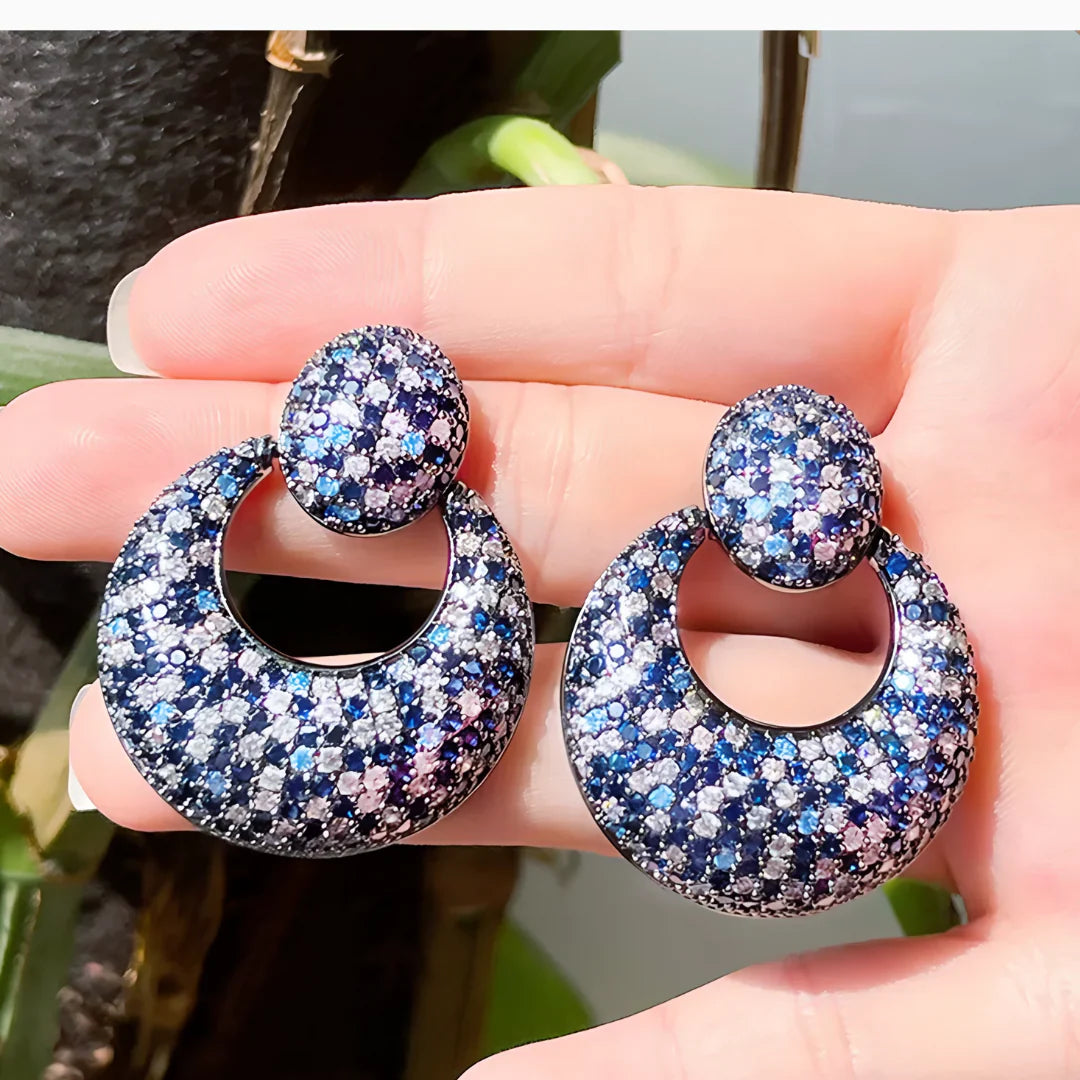 Vioraia Astera Noir Earrings