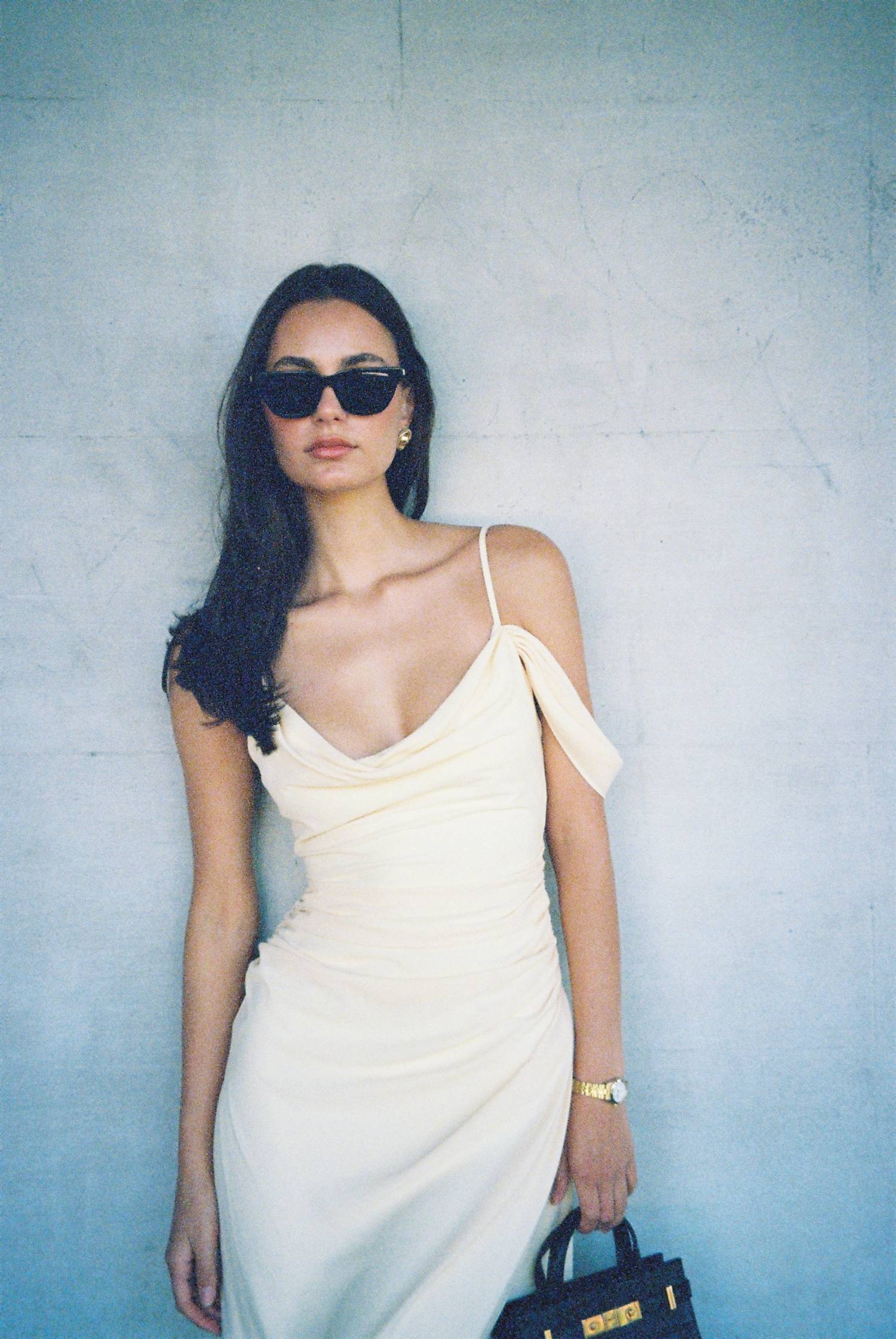 Draped Gown | Lemon