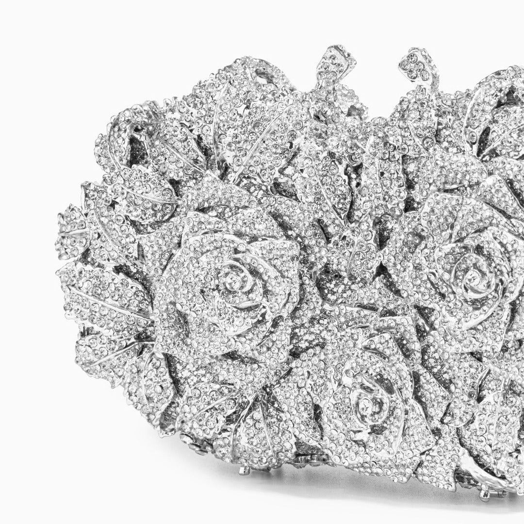Vioraia (CS) Cecilia Rose Clutch Bag - Silver