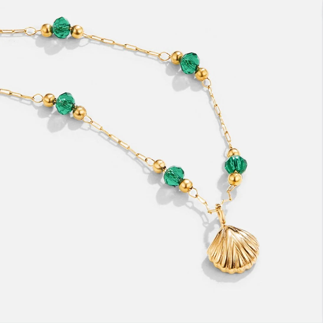 Vioraia Ocean Lover Shell & Bead Necklace Set