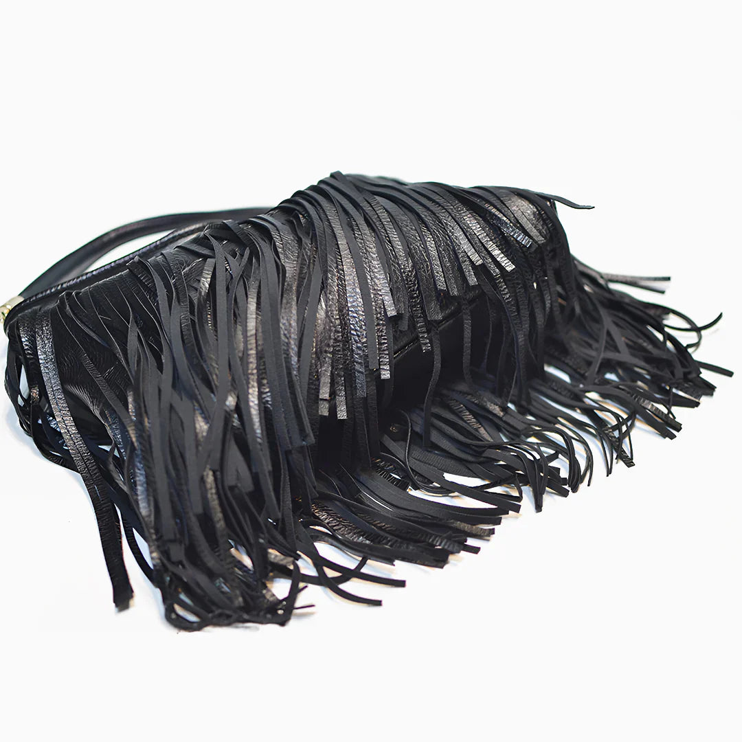 Vioraia Edina Tassel Crossbody Bag