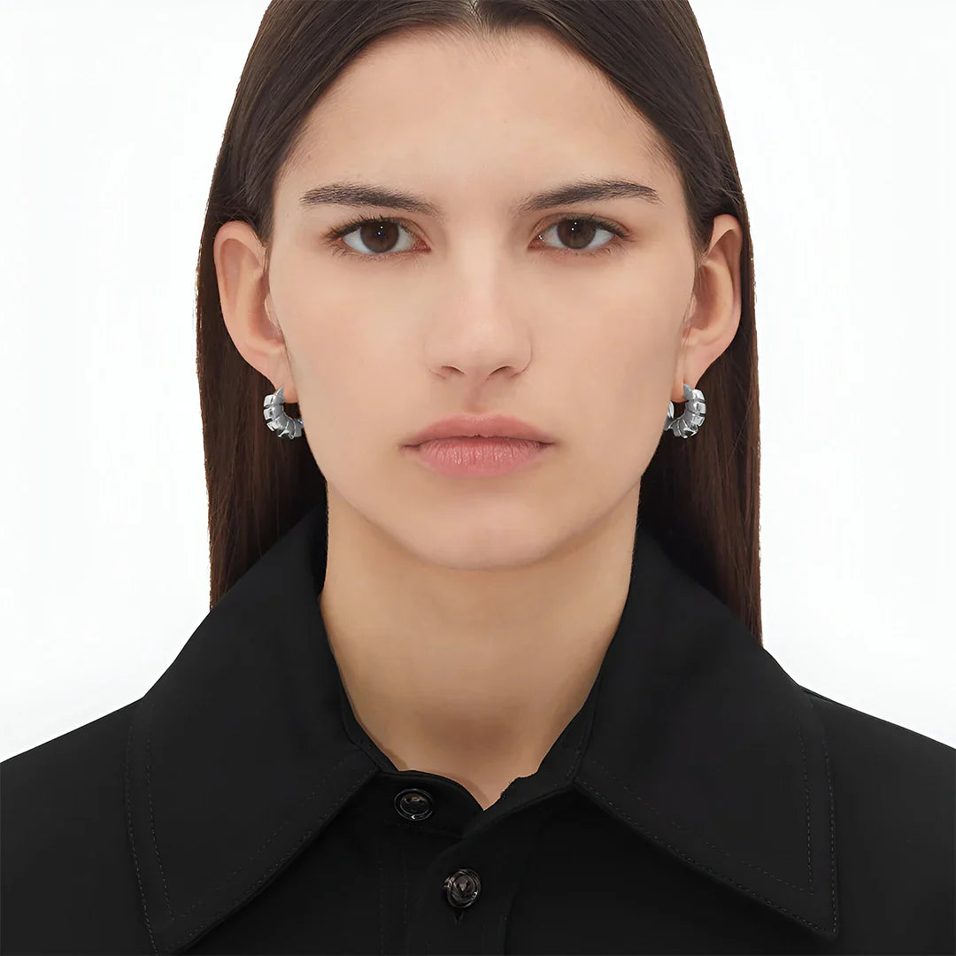 Vioraia Natalie Spiral Hoop Earrings