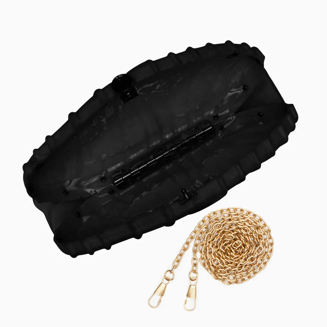 Vioraia Ravyn Shell Clutch Bag