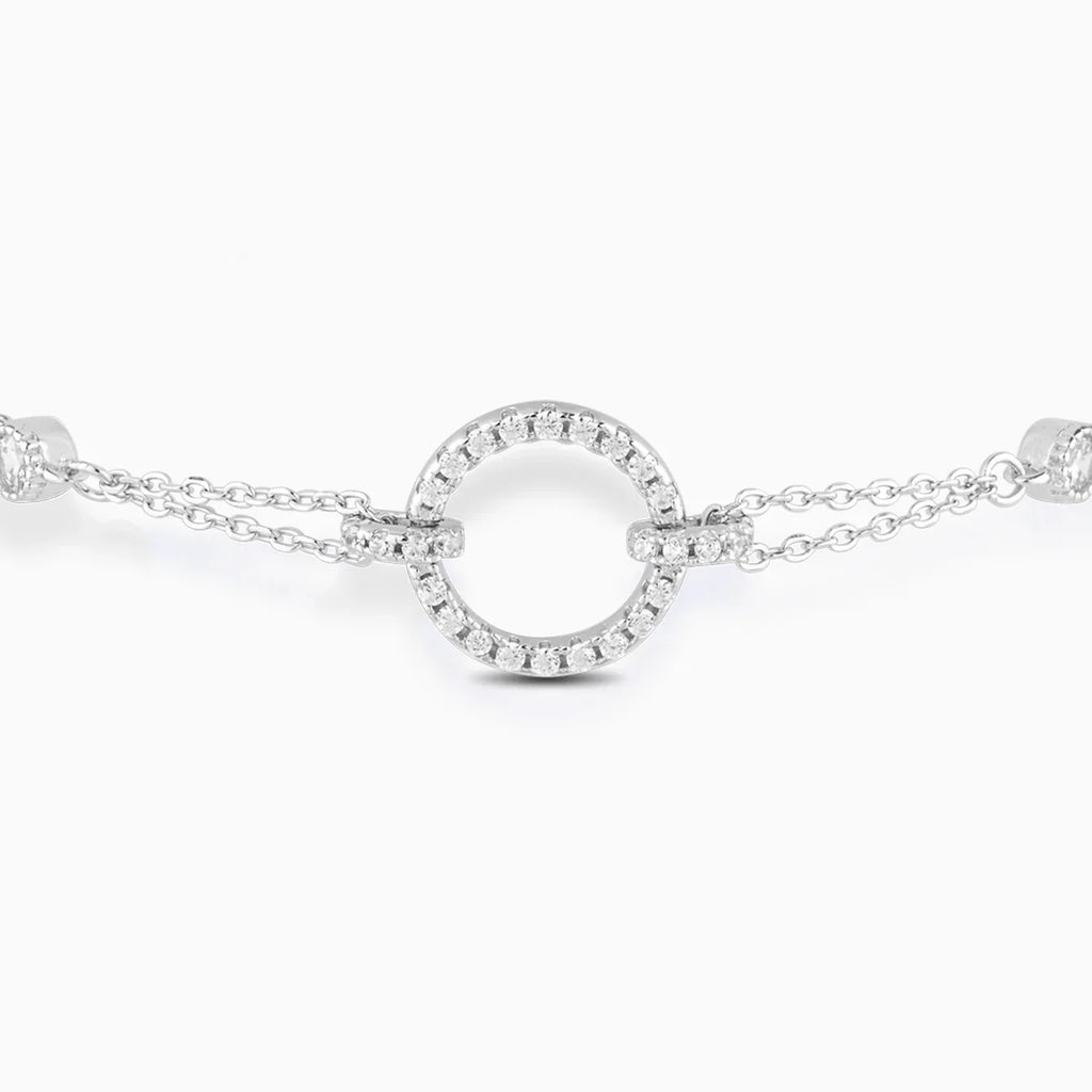 Vioraia Scintillante Open Circle Pendant Bracelet