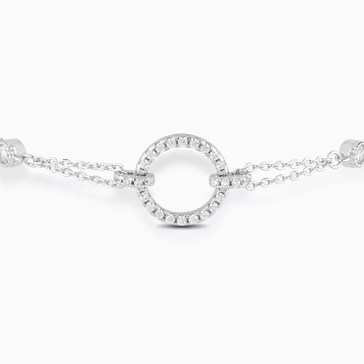 Vioraia Scintillante Open Circle Pendant Bracelet