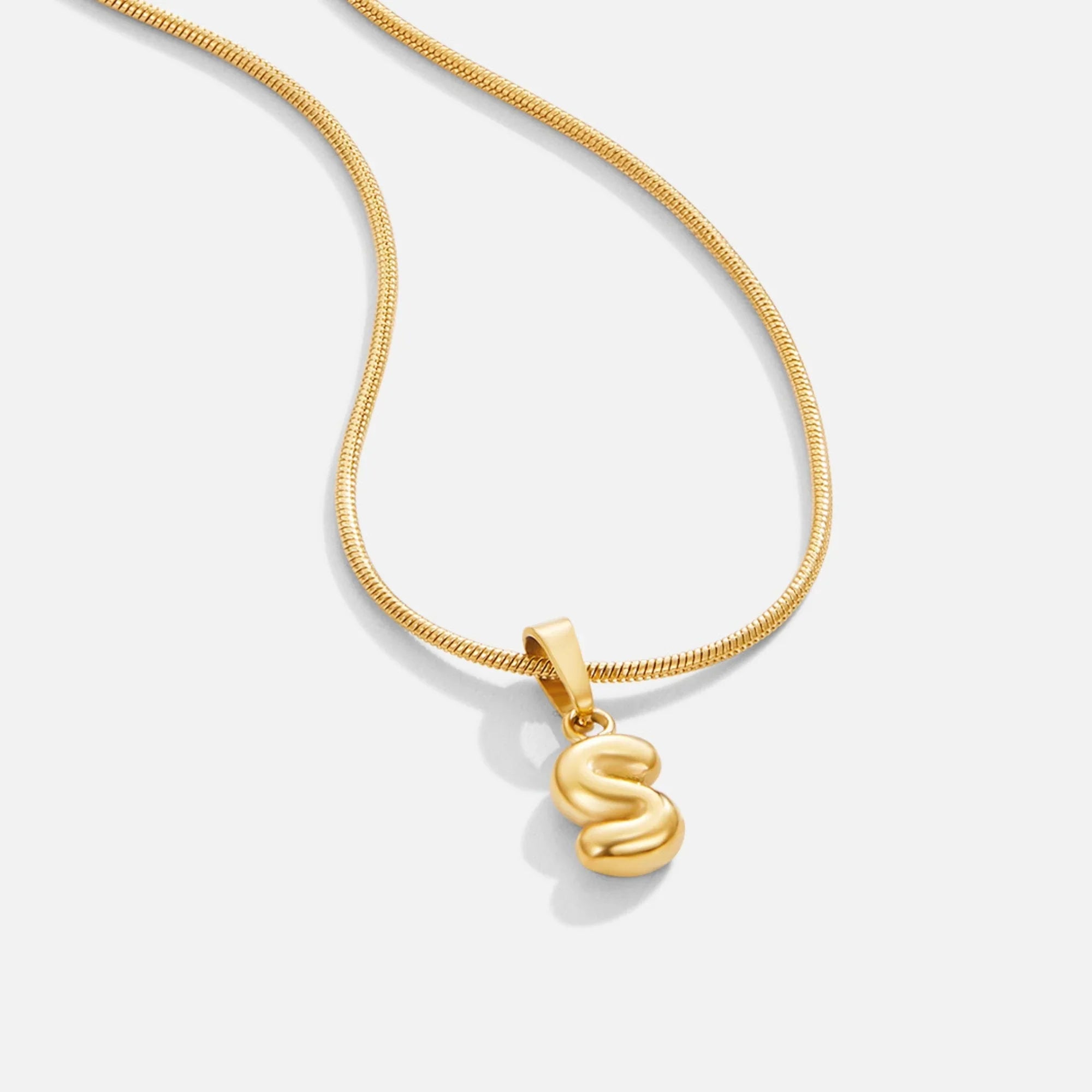 Vioraia Bubble Letter Necklace