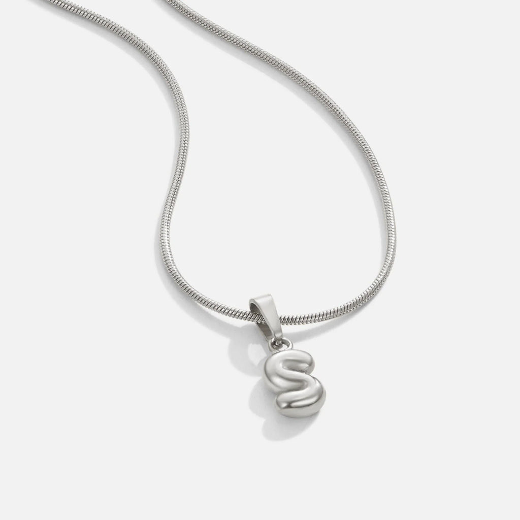 Vioraia Bubble Letter Necklace