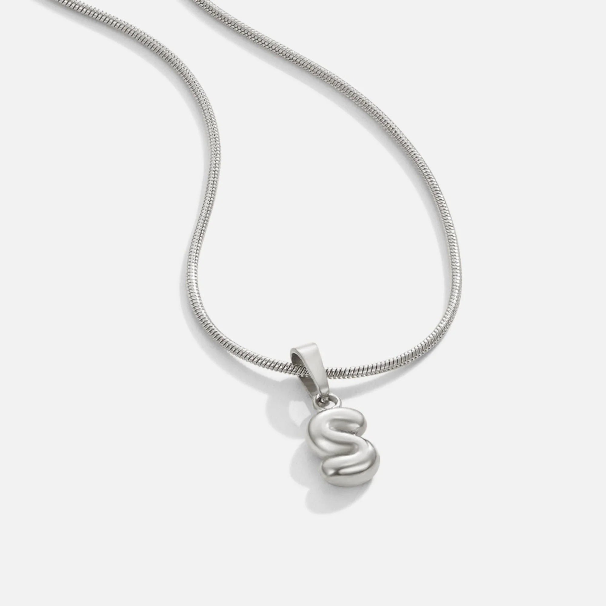 Vioraia Bubble Letter Necklace