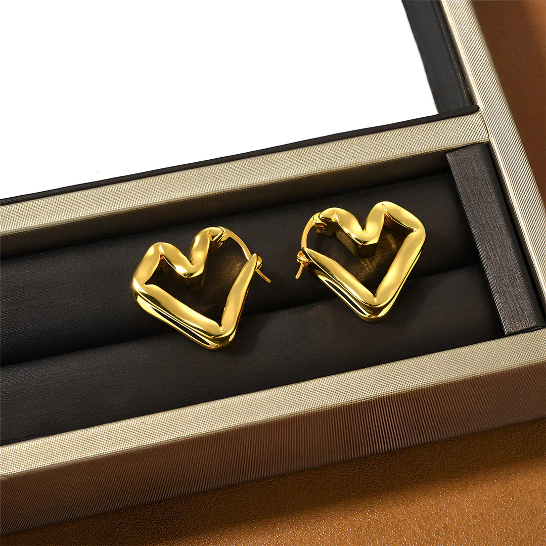 Vioraia Lina Abstract Hoop Earrings