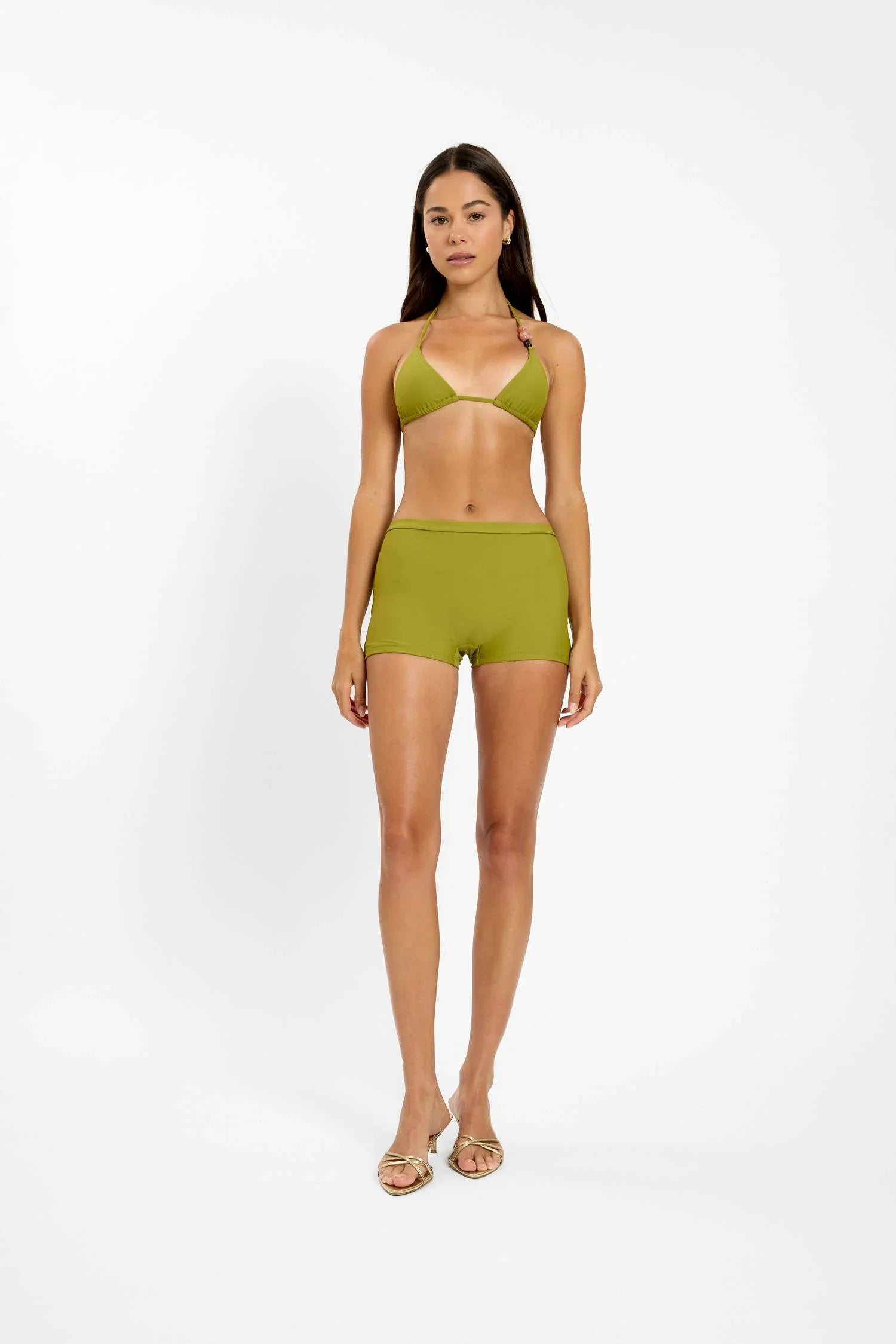 Triangle Top | Beaded Emerald