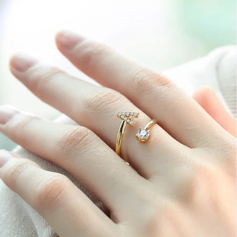Vioraia Sparkling Initial Ring