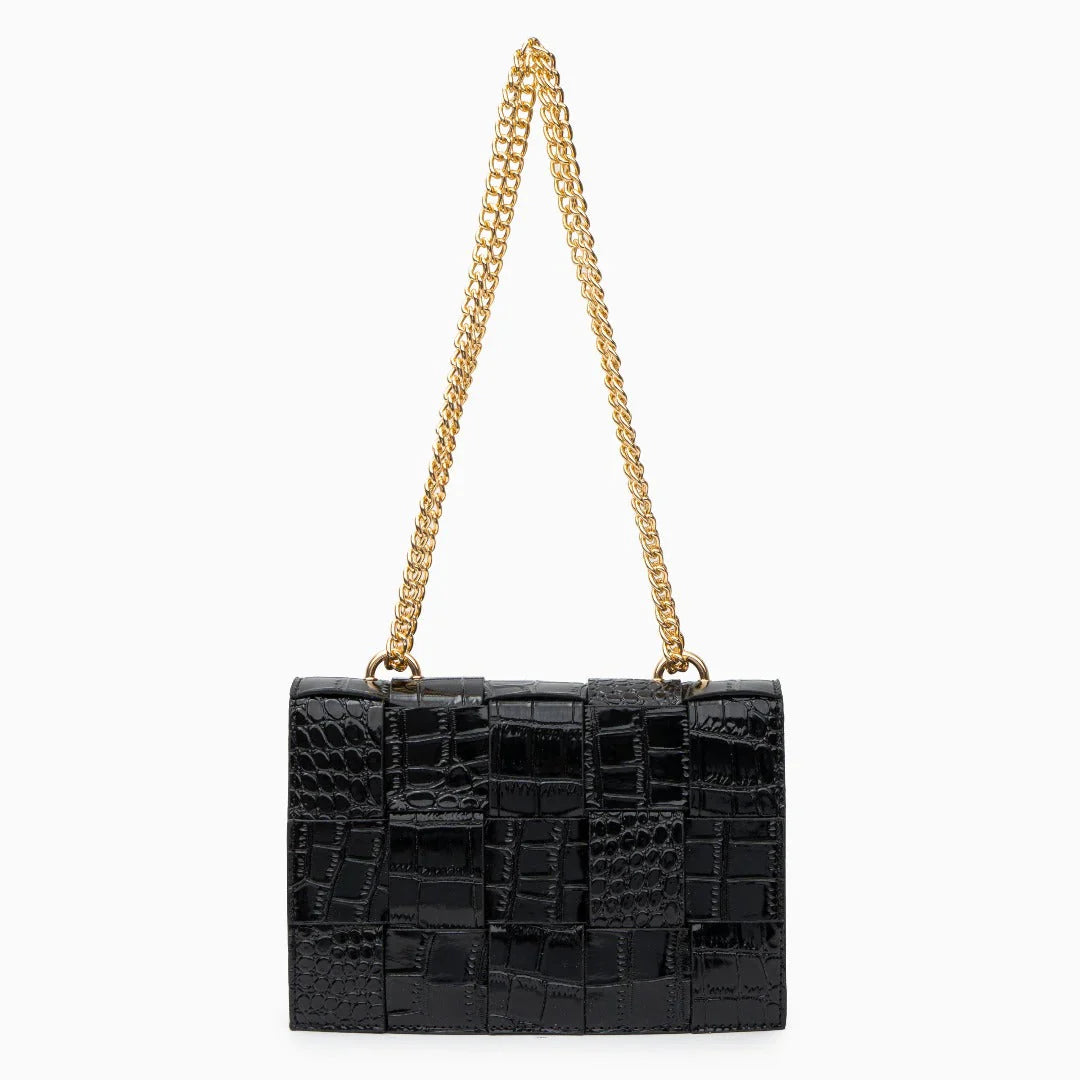 Vioraia Crocodile Pattern Crossbody Bag