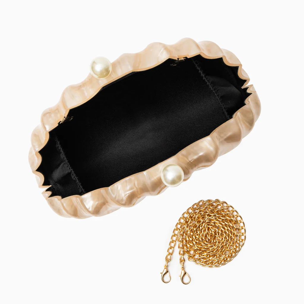 Vioraia Chloe Shell Clutch Bag