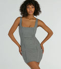 Sweeter Than Pie Scoop Neck Gingham Mini Dress