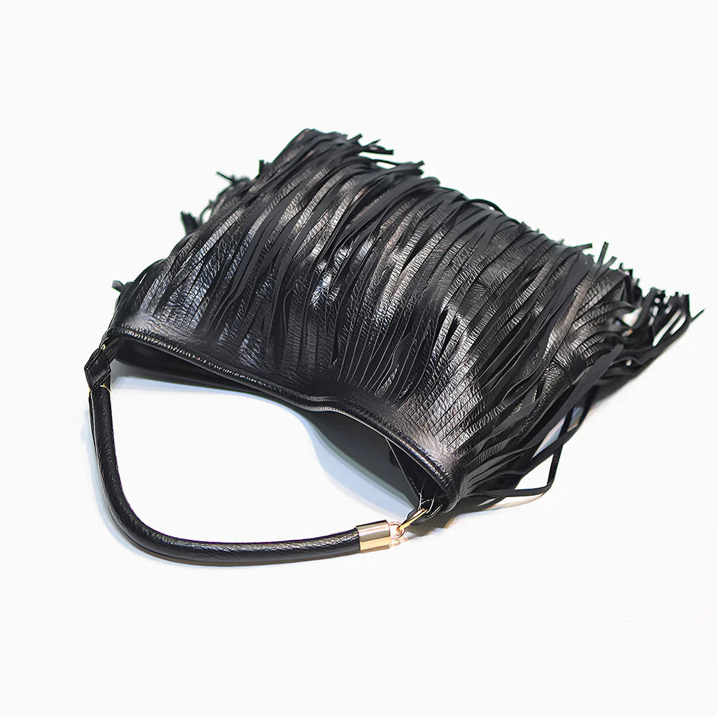 Vioraia Edina Tassel Crossbody Bag