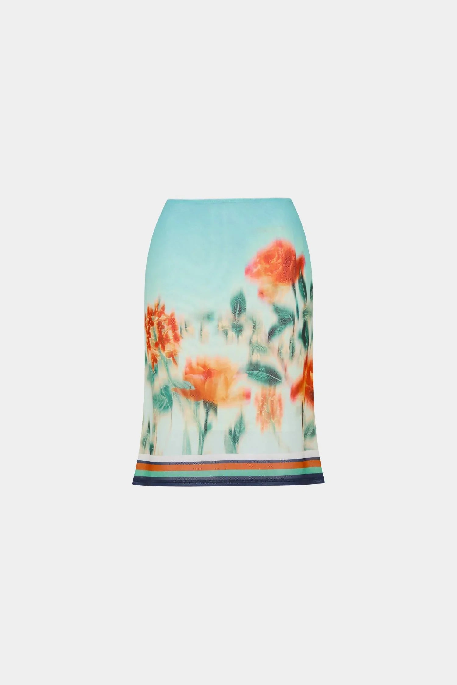 Midi Skirt | Mesh Baby Blue