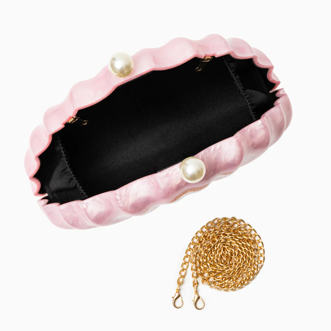 Vioraia Chloe Shell Clutch Bag