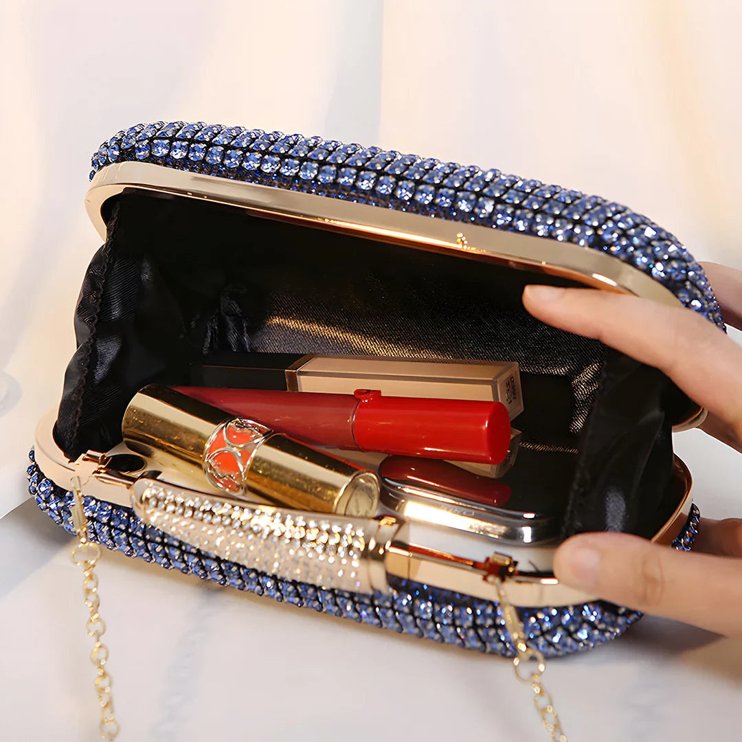 Vioraia Sara Diamond Encrusted Clutch Bag