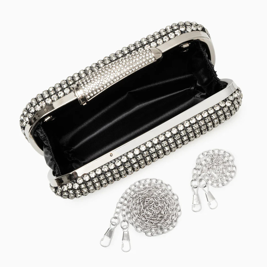 Vioraia Sara Diamond Encrusted Clutch Bag