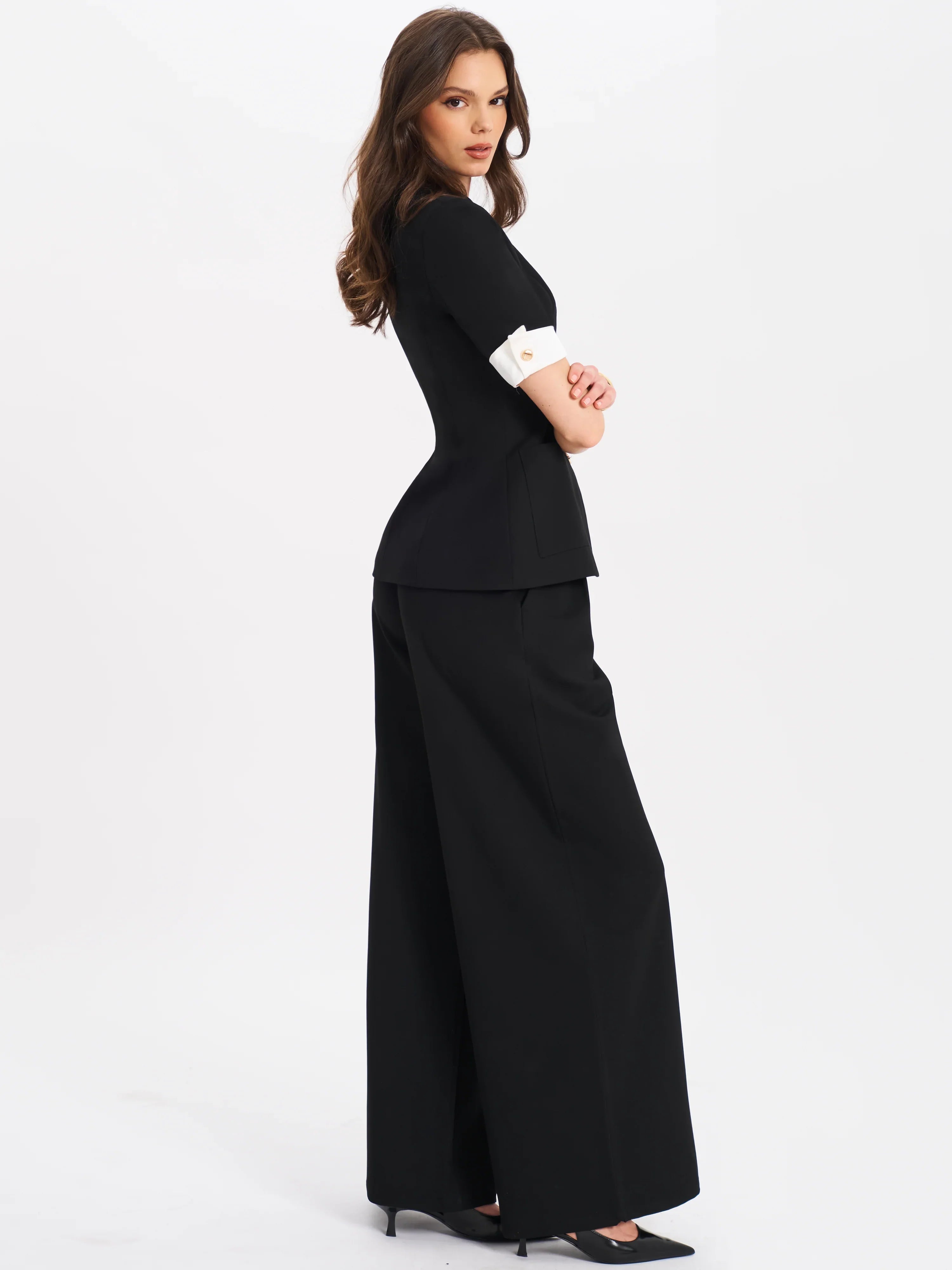 Aleena Short Sleeve Business Casual Blazer