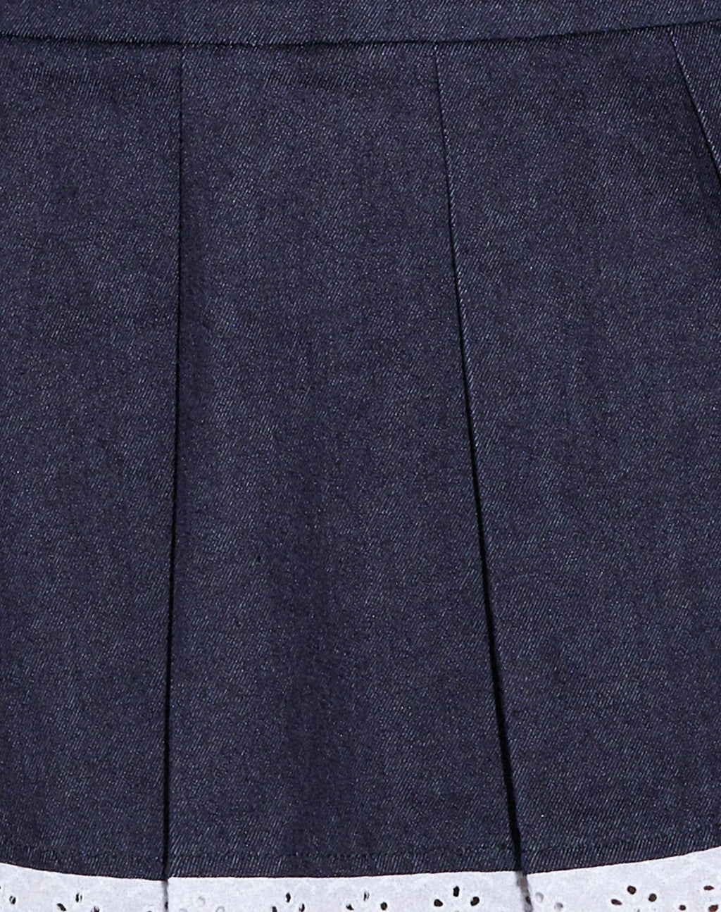Pramuda Bandeau Mini Dress in Indigo Chambray