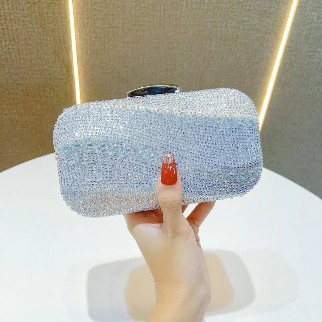 Vioraia Emerald Glitz Clutch Bag