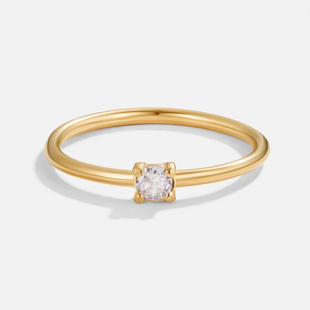 Vioraia Birthstone 18K Gold Rings