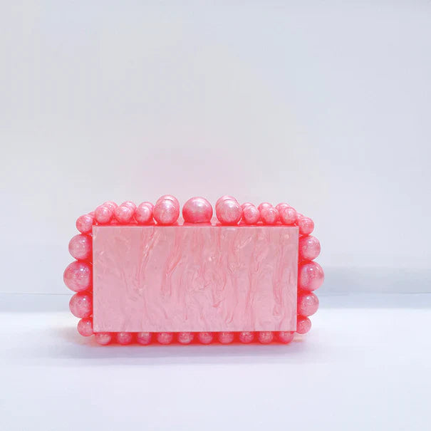 Vioraia Acrylic Cloud Clutch Bag