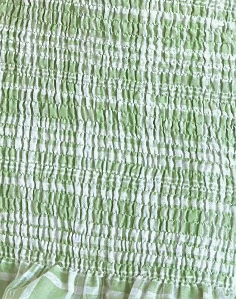 Takiyo Mini Dress in Table Cloth Neo Mint