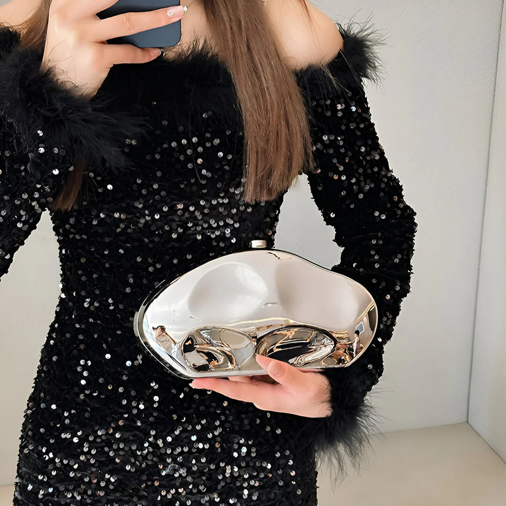 Vioraia Alba Acrylic Clutch Bag