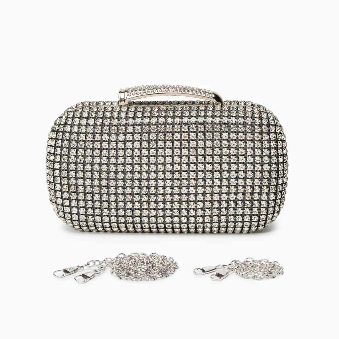 Vioraia Sara Diamond Encrusted Clutch Bag