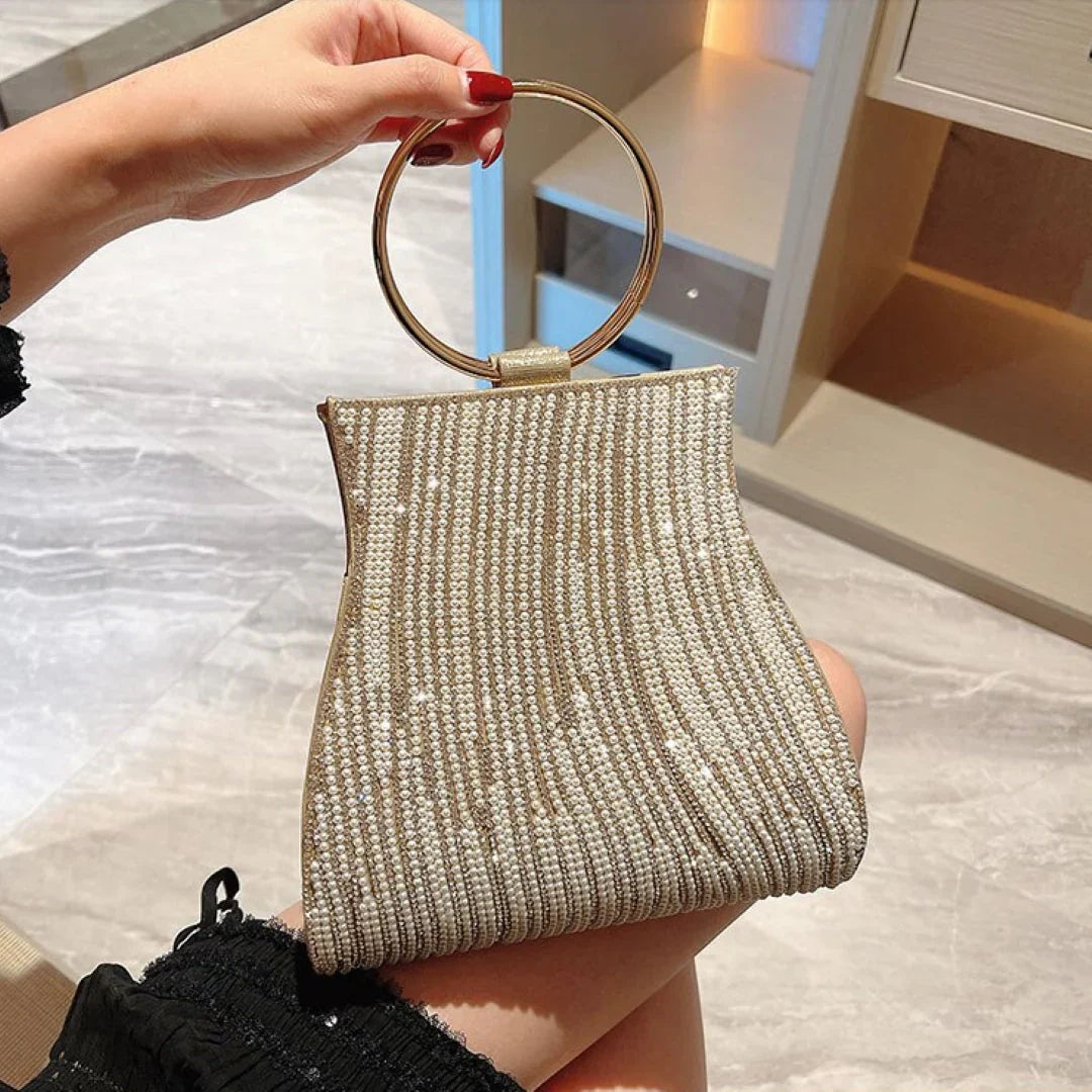 Vioraia Meghan Rhinestones Handbag