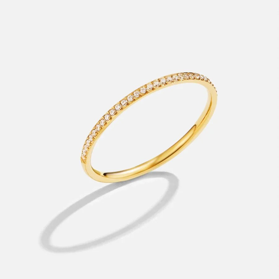 Vioraia Eternity 18K Crystal Ring