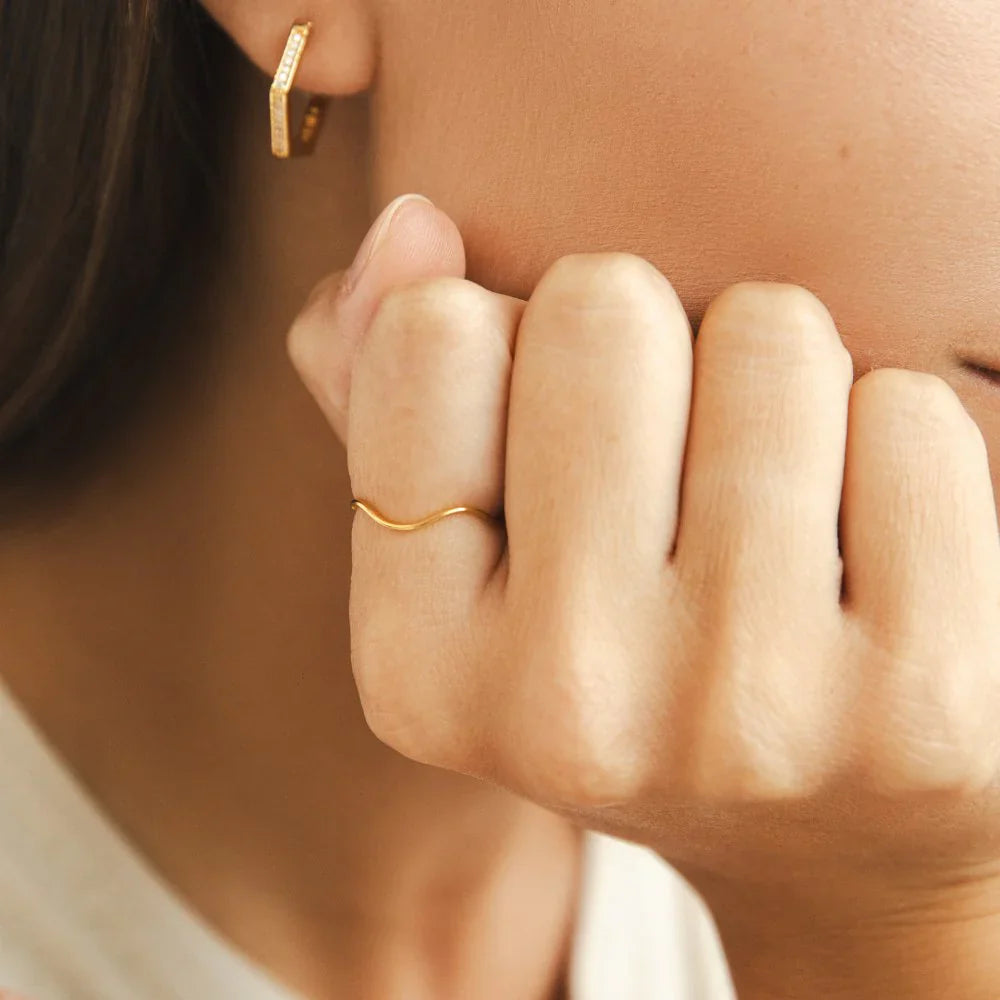 Vioraia Tina Gold Stack Ring