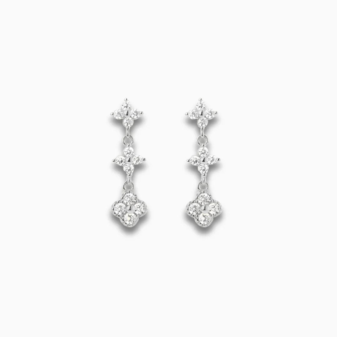 Vioraia Evelyn Crystal Bloom Earrings