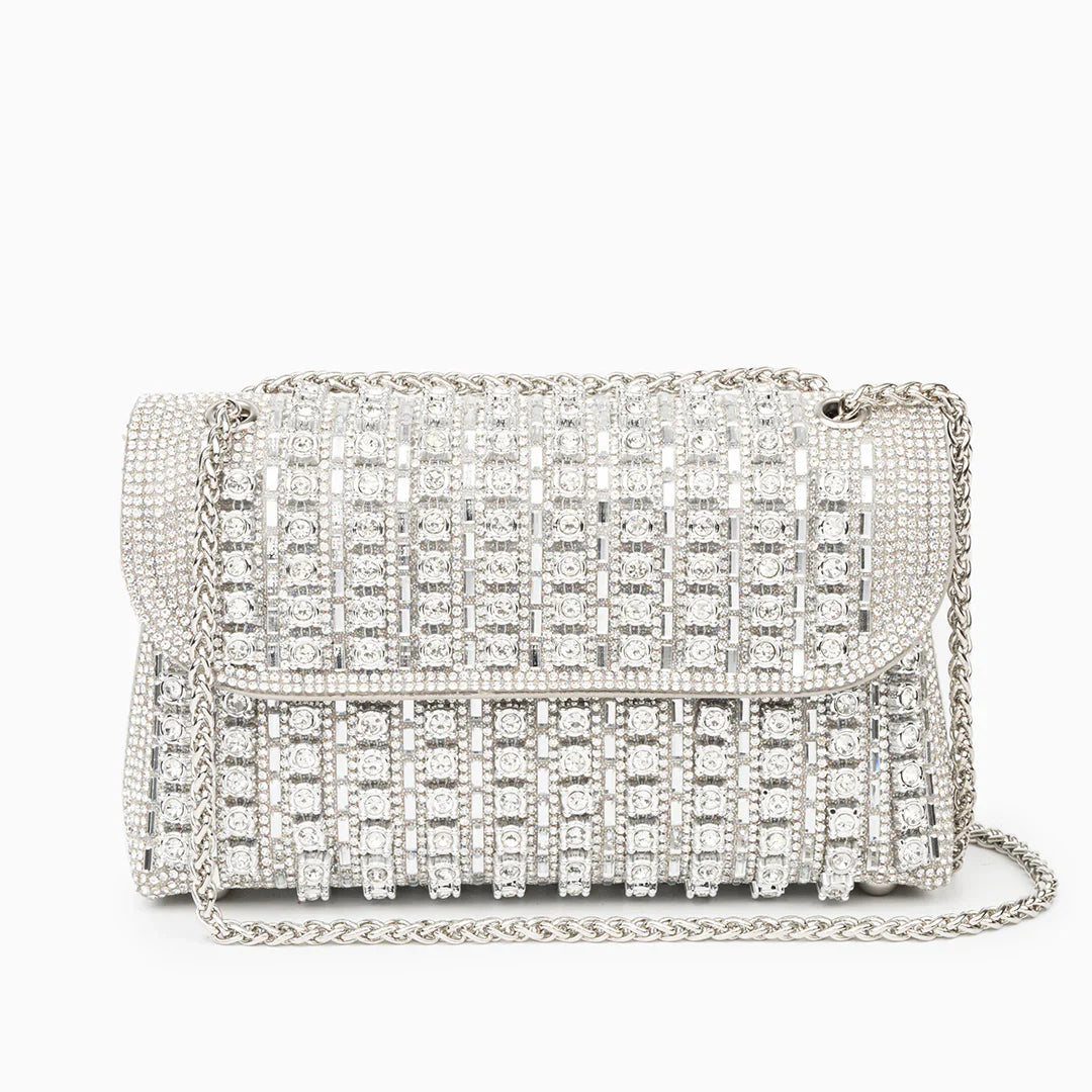 Vioraia Chantal Diamond Clutch Bag