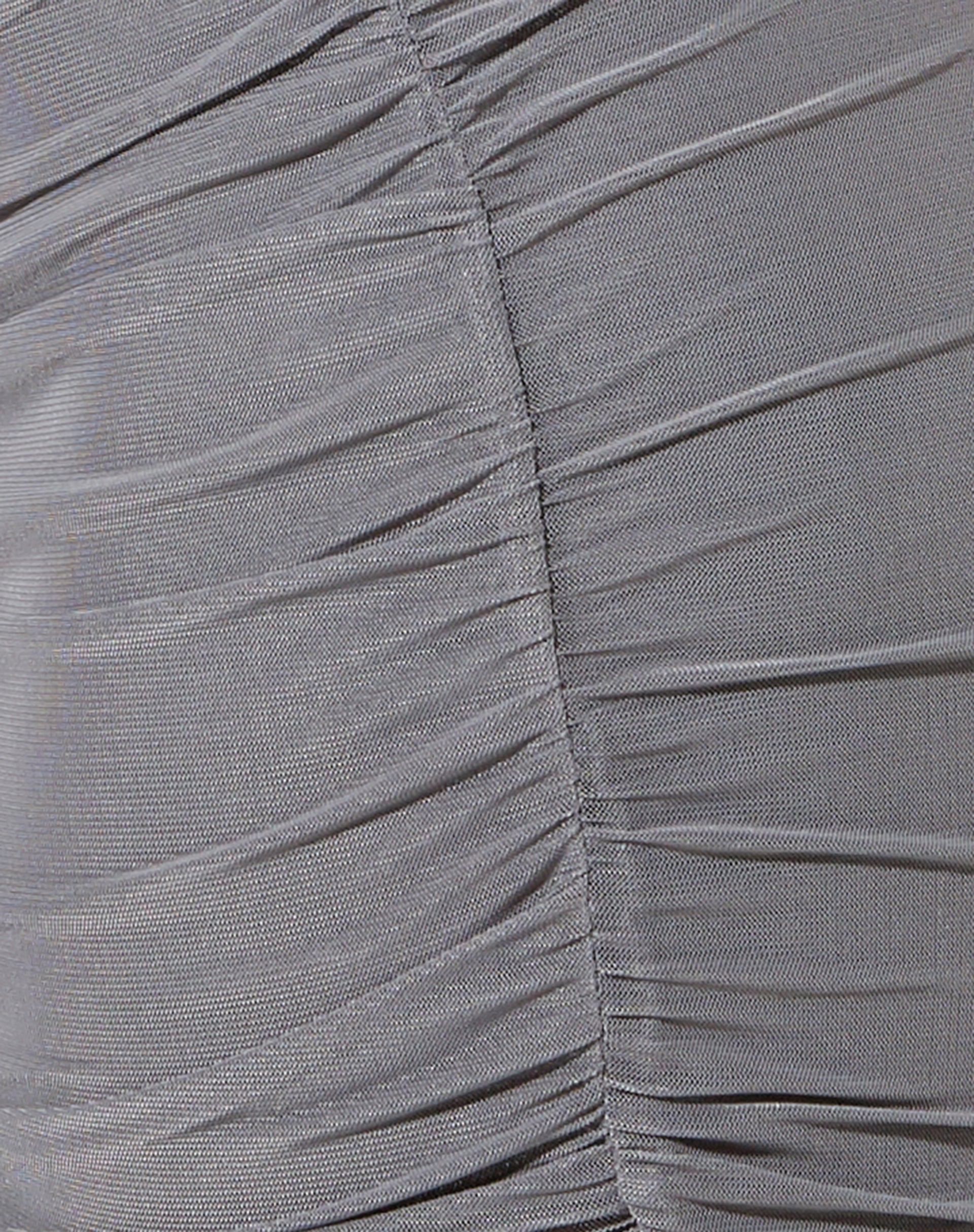 Benny Mini Dress in Mesh Grey