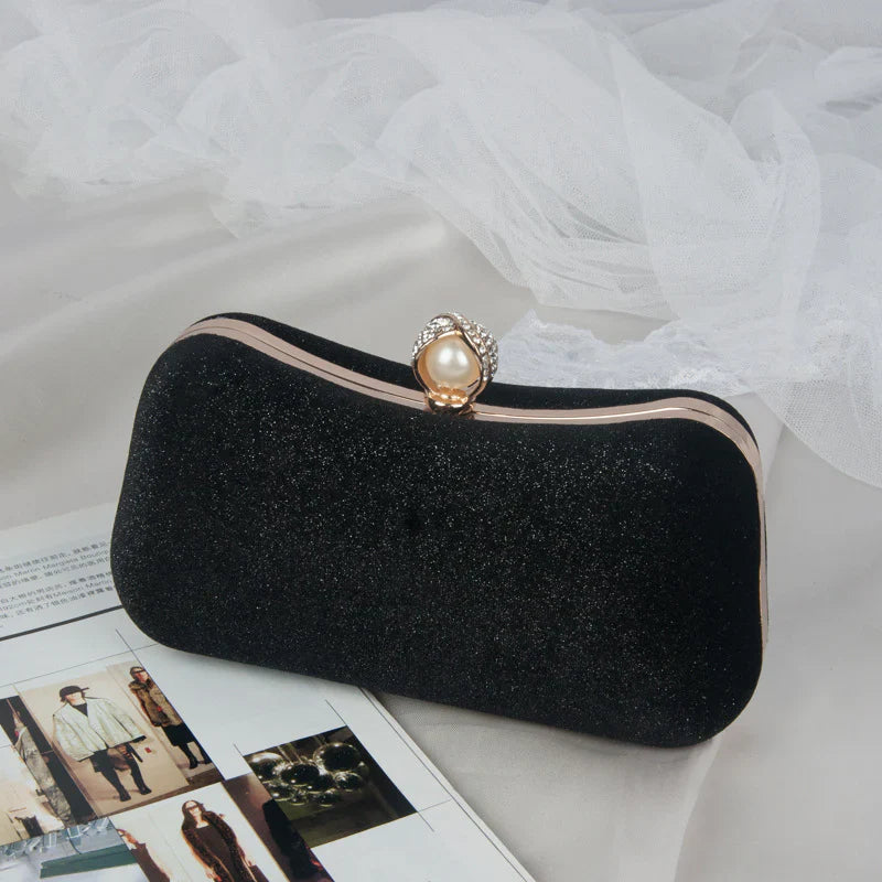 Vioraia Megan Velvet Clutch Bag