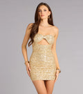 Blazing Beauty Strapless Mini Dress