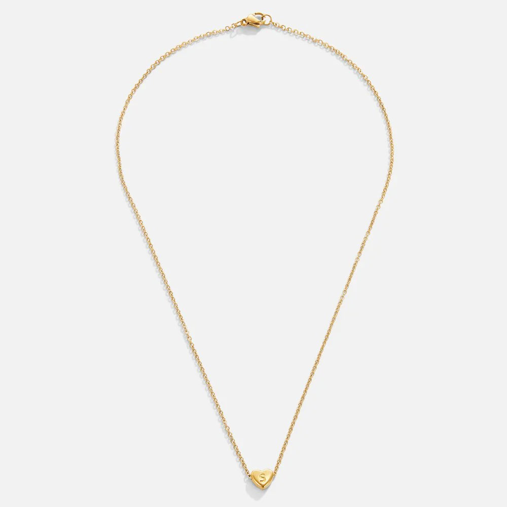 Vioraia Letter Heart Necklace