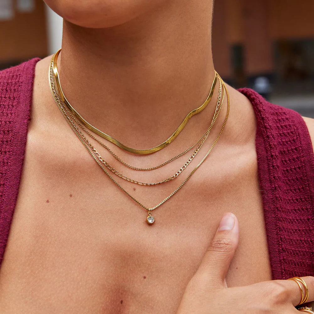 Vioraia Lena Multi-Layered Gold Necklace