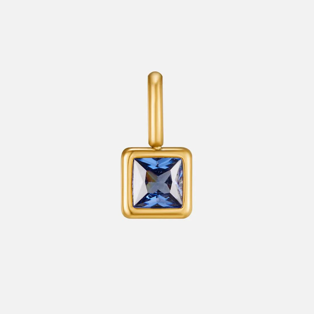 Vioraia Square Pendant Birthstone Necklace