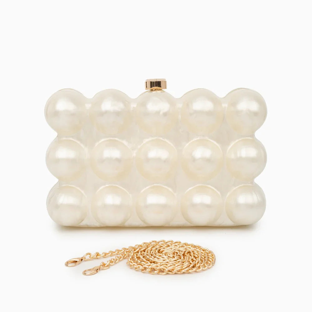 Vioraia Lorraine Acrylic Clutch Bag
