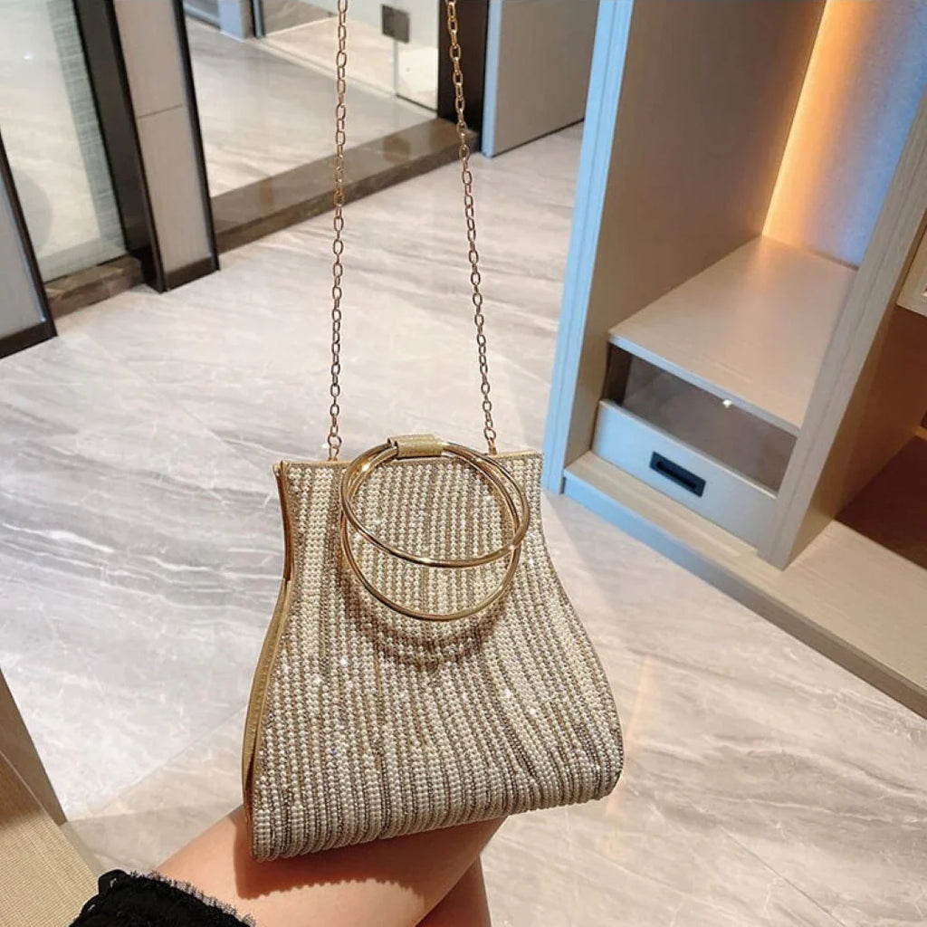 Vioraia Meghan Rhinestones Handbag