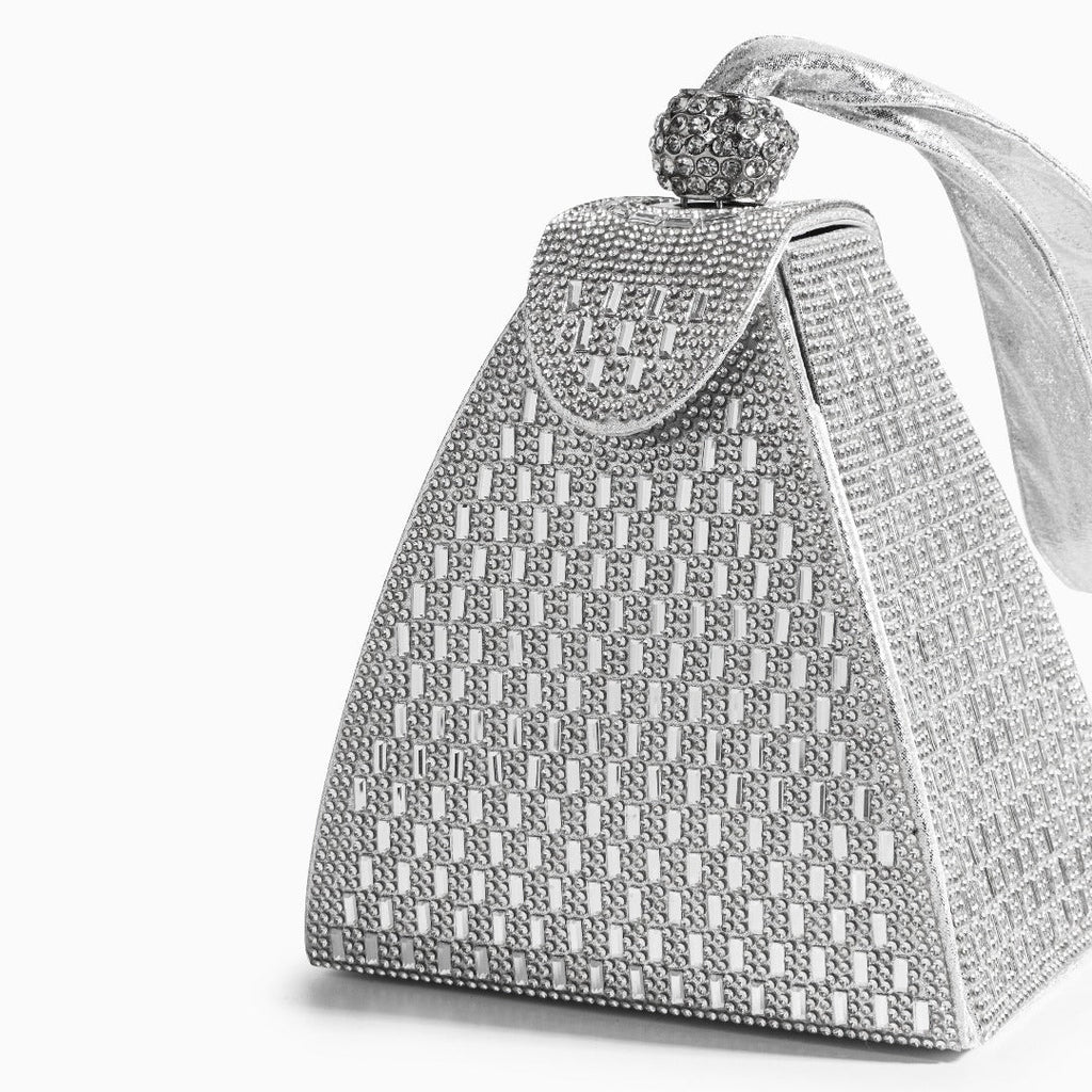 Vioraia Crystal Pyramid Handbag