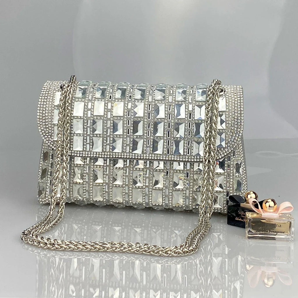 Vioraia Ayesha Gemstones Clutch Bag